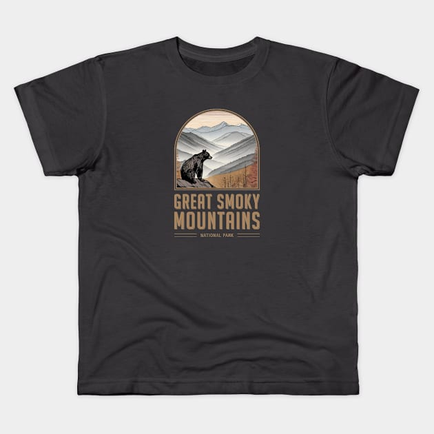 Great Smoky Mountains National Park Kids T-Shirt by Curious World